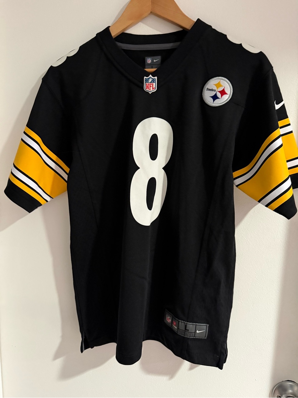 NFL Black Nike On-Field Steelers Jersey